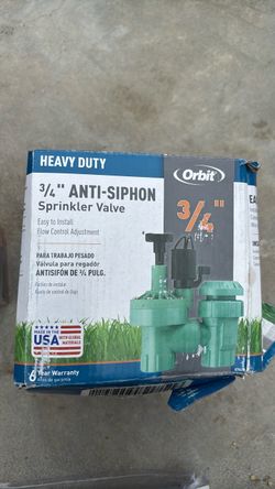 Orbit 3/4" Heavy Duty Anti-Siphon Sprinkler Valve