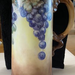 Beautiful antique Huge Rosenthal Hand Painted Pitcher/tankard Signed