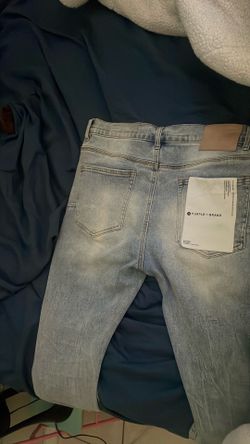 purple jeans