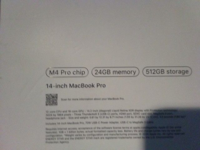 Mac Book Pro 14 Inch Pro Max 4 Chip