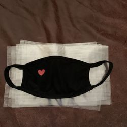 Red Heart ♥️ Face Mask 2 For $5