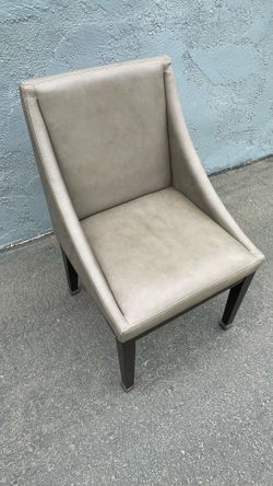 West Elm Leather Dining Chairs