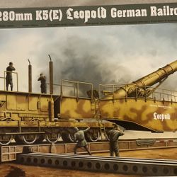 280mm K5(E) Leopold German Rail Gun Model #00207 1:35 Trumpet
