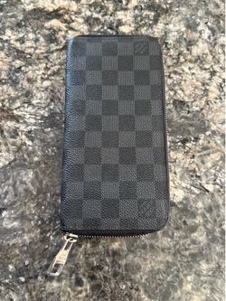 💯 Authentic Louis Vuitton Zippy Wallet Horizontal Damier Graphite