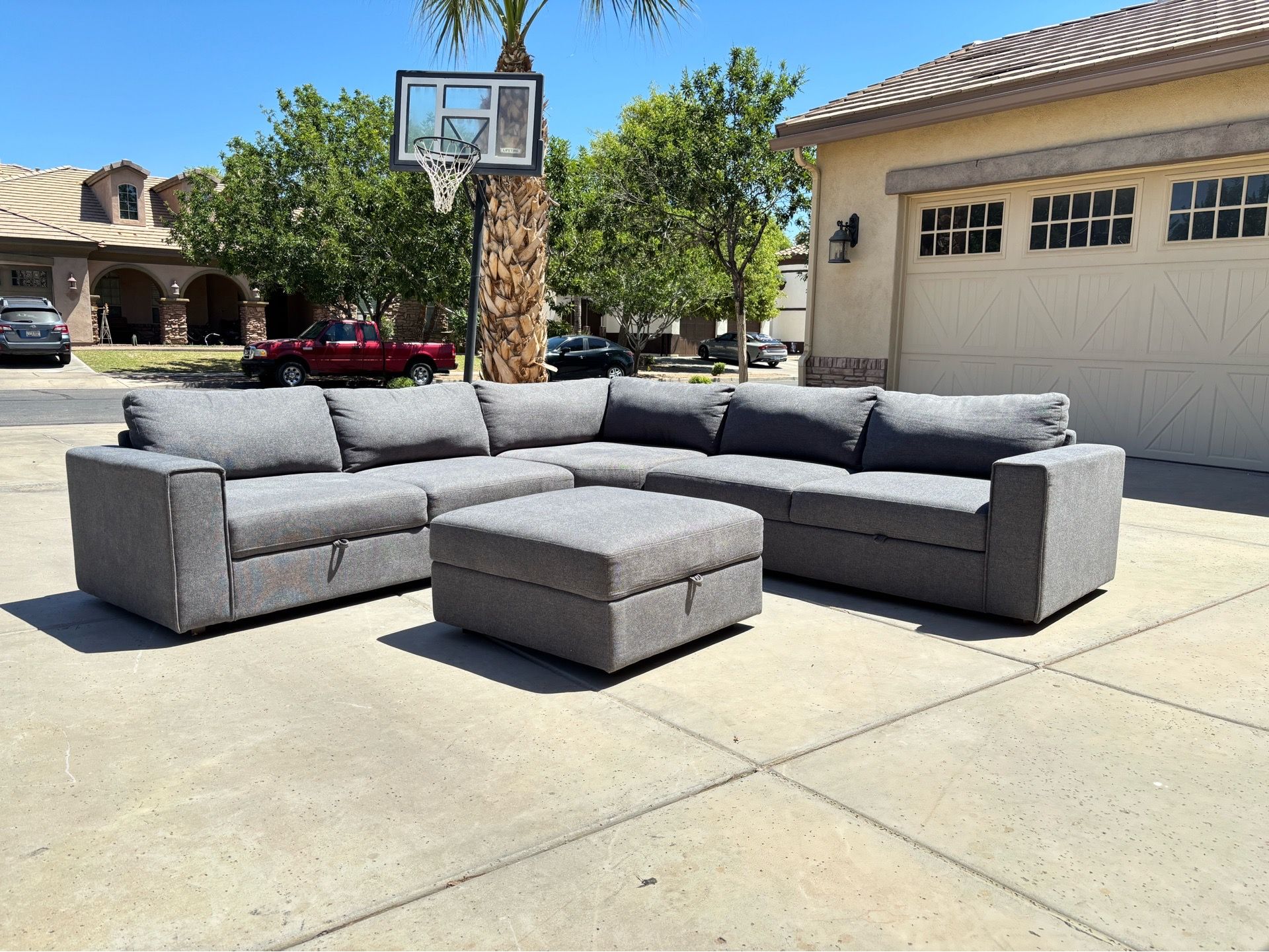 Gray Sectional Couch - Free Delivery