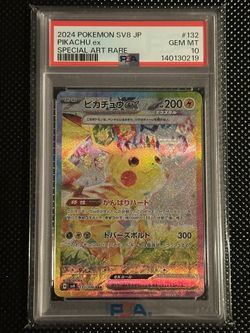 Pokemon Pikachu Psa 10 Jp Sv08