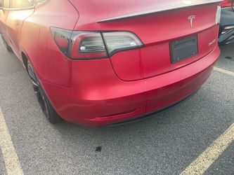 tesla model 3 spoiler  real carbon fiber