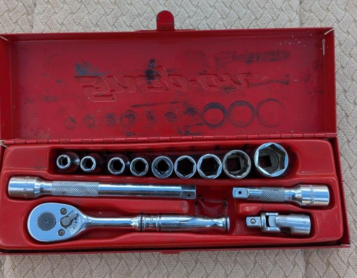 Vintage Snap On Tools KRA-229 1/4 Socket Set