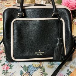 Vintage Kate Spade Black And Cream Bag