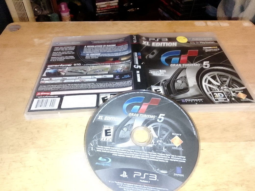 PS3 Game XL EDITION GT Gran Turismo 5 The Real Driving Simulator
