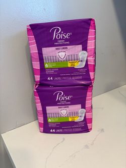 Poise liners, 2x$8