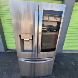 LG 3-Door Refrigerator With Instaview Window And Bottom Freezer 