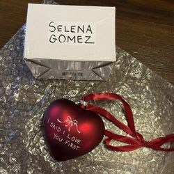 Selena Gomez "I Said I Love You First" Heart Ornament Holiday Ornament