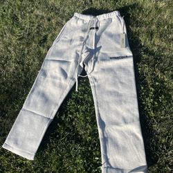 light grey essentials sweatpants 