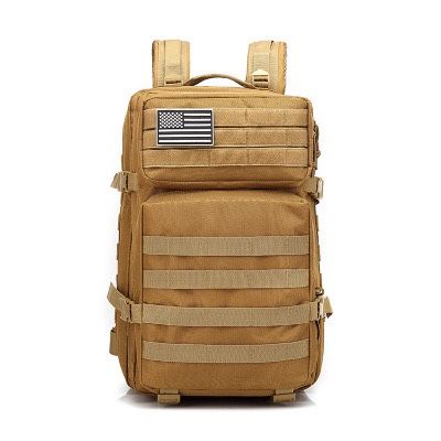 Khaki Tactical Backpack 45L - New