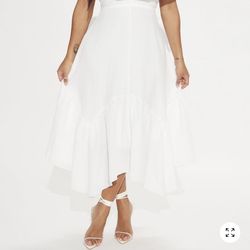 Addison Airflow Midi Dress - White 1xl  From Fashion Nova  