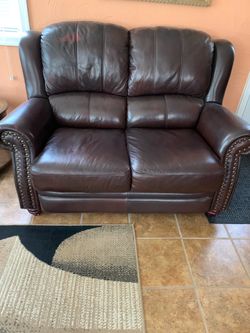 Leather Loveseat