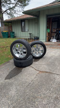 22s On 33s 6.5x5 Fits Chevy,gmc Or More 