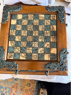 Vintage Aztec Chess set