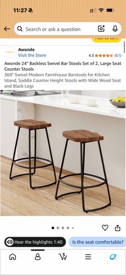 Set of 4 Awonde Barstools