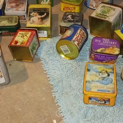 Antique Metal Tins 