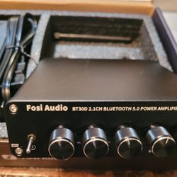 Fosi Audio
BT30D
2.1
 Channel
 Bluetooth 5.0 Power 
 Amplifier....new in box 
