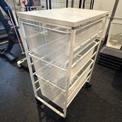 Elfa 3-drawer Cart 