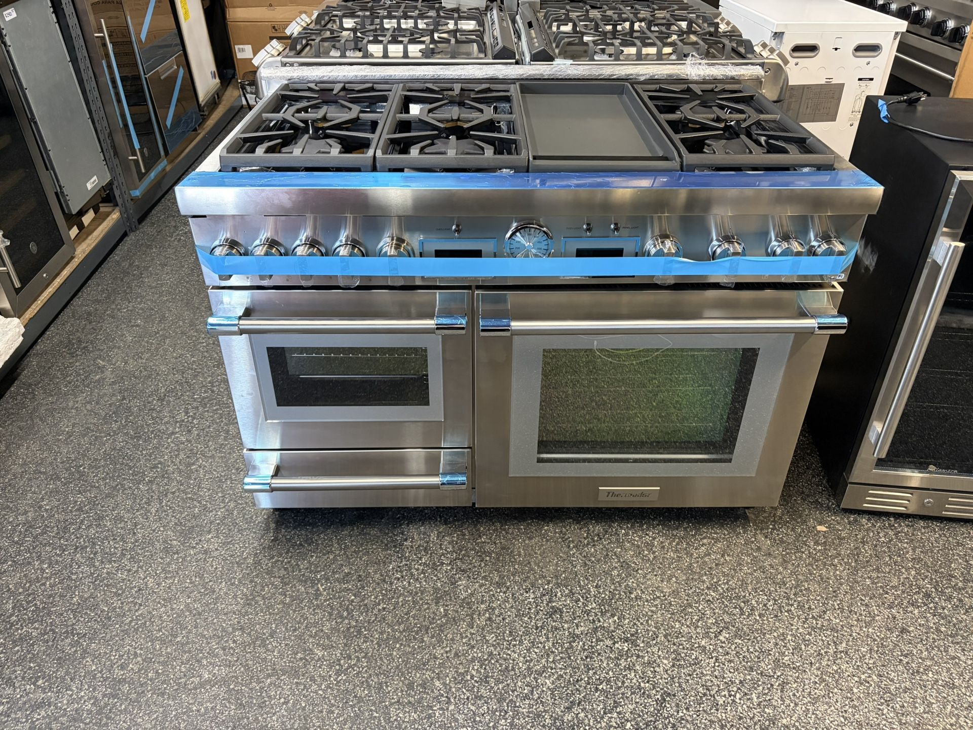 Thermador Pro Grand Stainless Steel 48” Range Stove Dual Fuel Commercial Depth