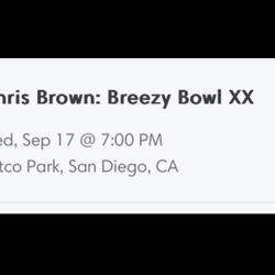 Chris Brown Tickets