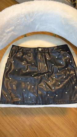 Rhinestone black skirt