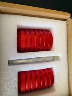 Crash Bar CNC Sliders Decorative End Caps for Harley Touring Softail Front Red