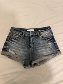 Distressed Denim Shorts Size M