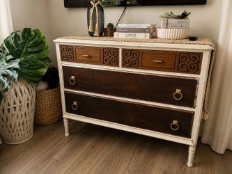 Refinished Solid Wood Farnhouse Dresser