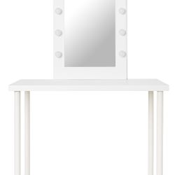 Lighted vanity Mirror With Desk