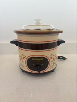 Vintage Flower Revival Crockpot