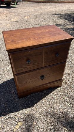Brown modern nightstand