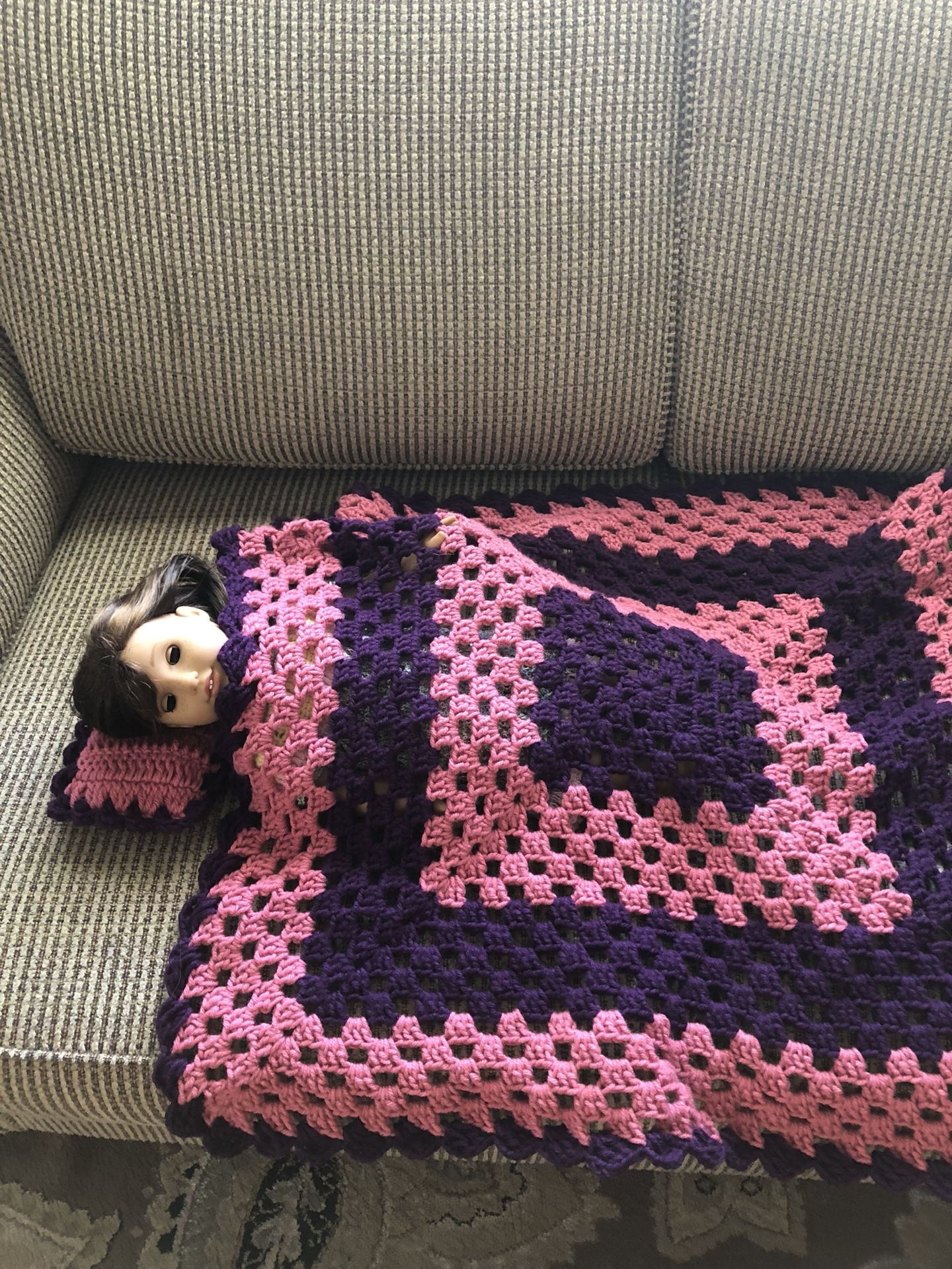 American girl doll blanket