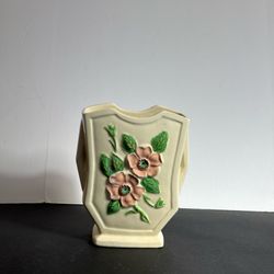 Vintage Hull Art Pottery Dogwood Vase R-6 Pink Floral 6.5”
