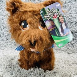 Jazwares Wizard Of OZ Toto Terrier Dog 8inch Plush Dorothy Wicked New W Tags