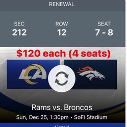 RAMS vs Broncos - Xmas Game (12/25/2022) Thumbnail