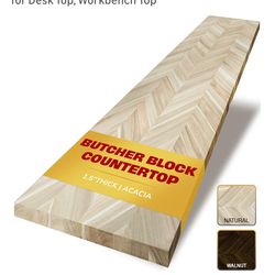Acacia Chevron Butcher Block