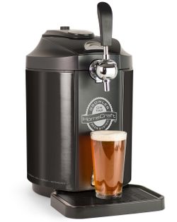Homecraft Black Stainless Steel Easy-Dispensing Tap Beer Cooling System Kegerator