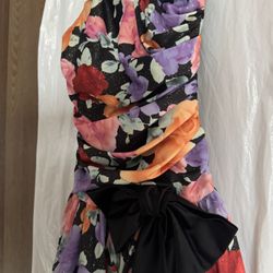 Special Occasion Flowery Print Dress