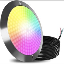 GOLDLIFE P6 6inch RGB LED Pool Light ONLY with 50ft Cable (Chrome)