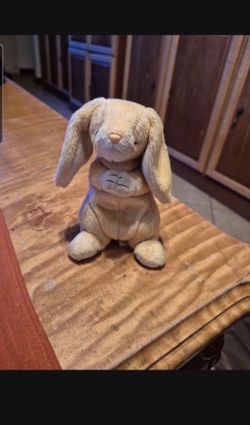 This plush is Grace, a retired and rare Ty Beanie Baby praying bunny rabbi
