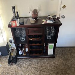 Expandable Wine Bar In Espresso