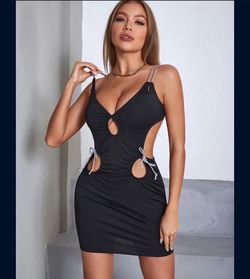 Backless Cut Out Sleeveless Sexy Dresses size. S