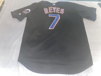 Authentic Size 52 2XL NEW YORK METS BLACK JOSE REYES COOL BASE SHEA PATCH  Jersey