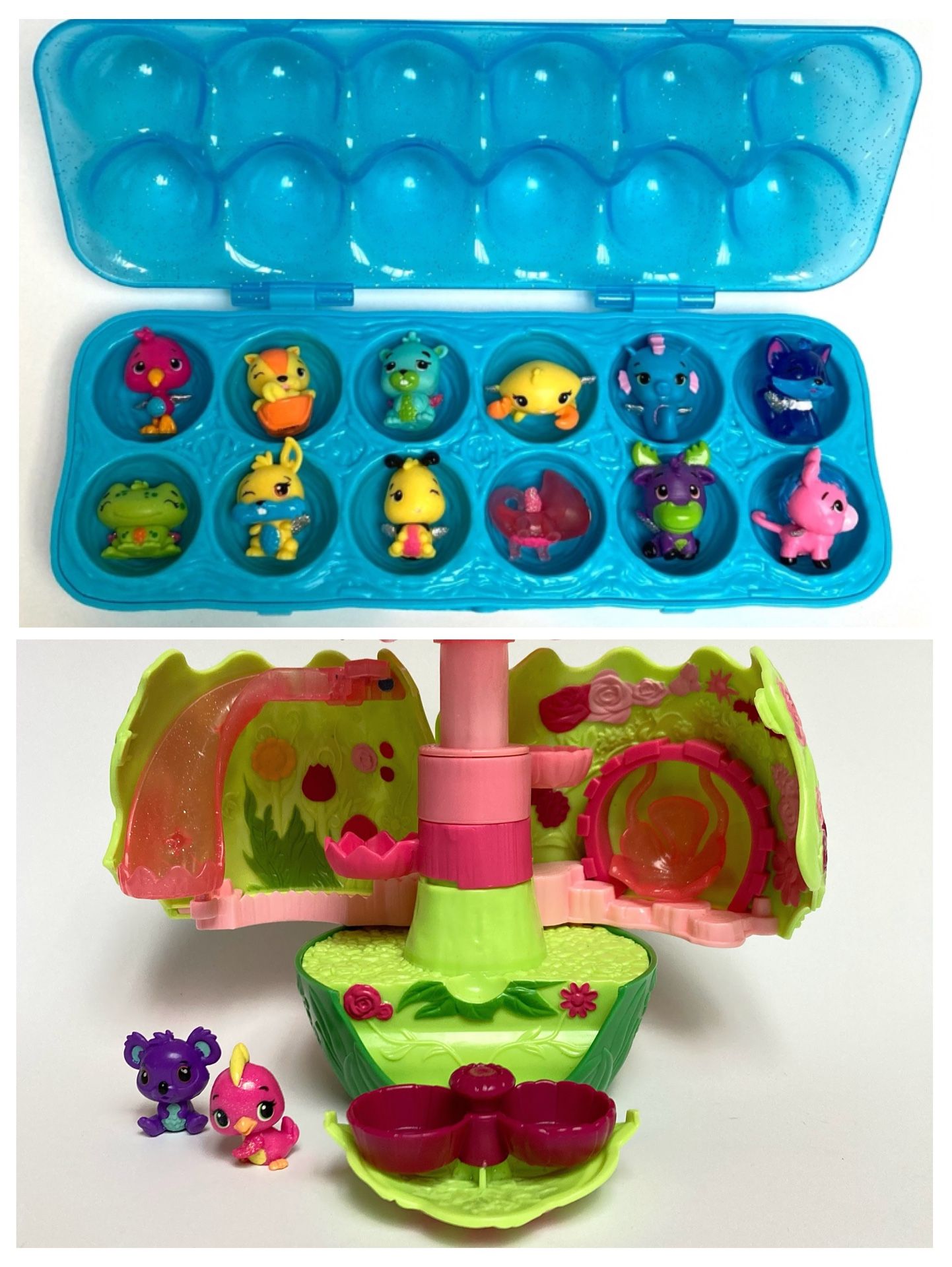 Hatchimals CollEGGtibles Egg Carton, Secret Scene Playset, + (14) Figures - Easter
