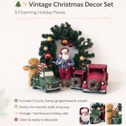 πβ¨ Vintage Christmas Decor Set β 5 Charming Holiday Pieces!